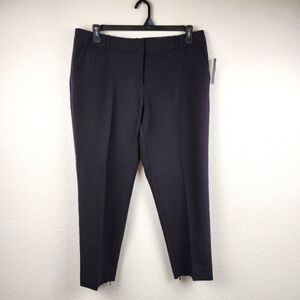 Worthington Modern Fit Slim Leg Black Career Ankle Pants Women's Plus Size 14
